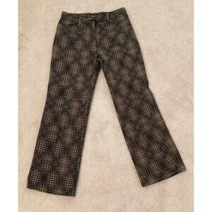 Fendi jeans trausers succa print women size 30 brown